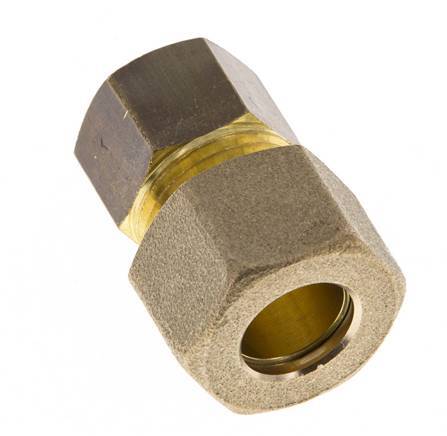 Raccord à compression droit en laiton G 1/4'' x 12mm 75 Bar DIN EN 1254-2