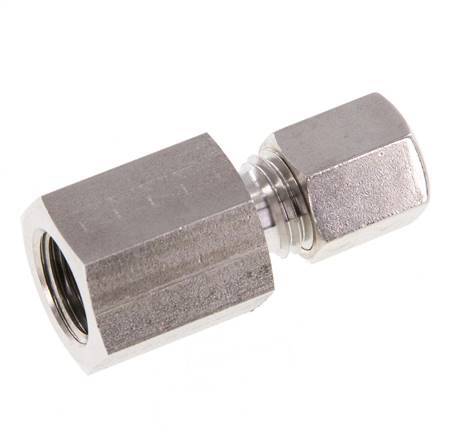 G 1/4'' x 6L Raccord à compression droit en acier inoxydable 315 Bar DIN 2353