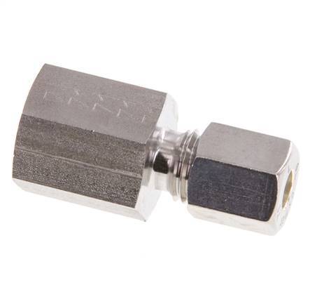 G 1/4'' x 6L Raccord à compression droit en acier inoxydable 315 Bar DIN 2353