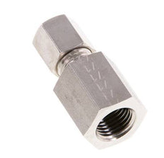 G 1/4'' x 6L Raccord à compression droit en acier inoxydable 315 Bar DIN 2353