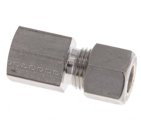 G 1/4'' x 10L Stainless steel Straight Compression Fitting 315 Bar DIN 2353