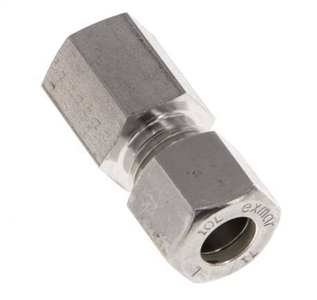 G 1/4'' x 10L Raccord à compression droit en acier inoxydable 315 Bar DIN 2353
