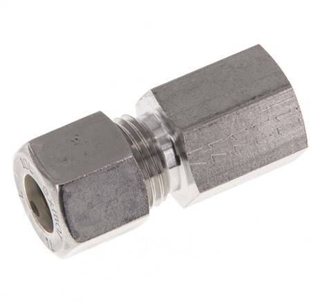 G 1/4'' x 10L Raccord à compression droit en acier inoxydable 315 Bar DIN 2353
