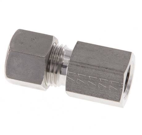 G 1/4'' x 10L Raccord à compression droit en acier inoxydable 315 Bar DIN 2353