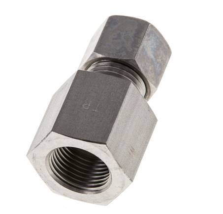 G 3/8'' x 10L Raccord à compression droit en acier inoxydable 315 Bar DIN 2353