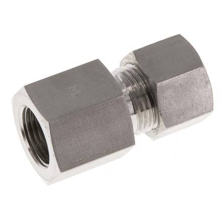 G 3/8'' x 12L Stainless steel Straight Compression Fitting 315 Bar DIN 2353