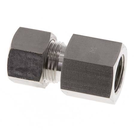 G 3/8'' x 12L Raccord à compression droit en acier inoxydable 315 Bar DIN 2353