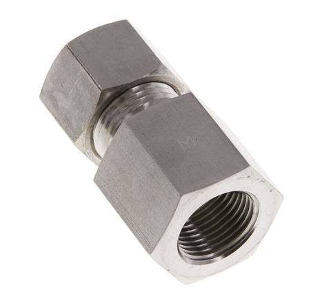 G 3/8'' x 12L Raccord à compression droit en acier inoxydable 315 Bar DIN 2353
