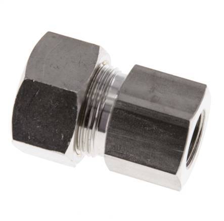 G 3/8'' x 18L Raccord à compression droit en acier inoxydable 315 Bar DIN 2353