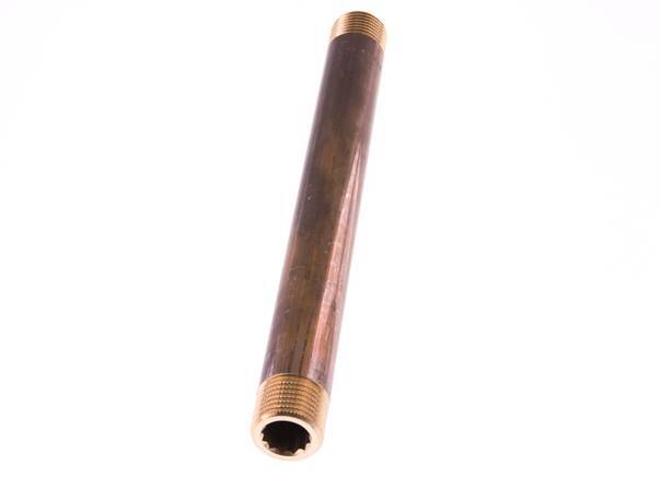 Raccord double en laiton G 1/2'' 16 Bar DIN 2982 - 200mm