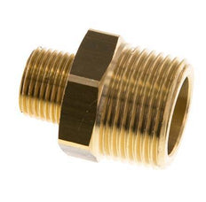 R 3/4'' x R 3/8'' Brass Double Nipple 16 Bar