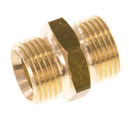 G 3/8'' double mamelon en laiton 16 Bar [5 pièces].