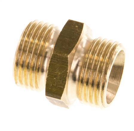 G 3/8'' double mamelon en laiton 16 Bar [5 pièces].