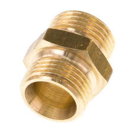 G 3/8'' double mamelon en laiton 16 Bar [5 pièces].
