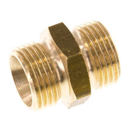 G 3/8'' double mamelon en laiton 16 Bar [5 pièces].