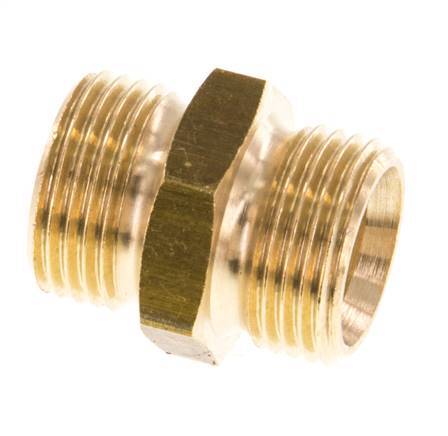 G 3/8'' double mamelon en laiton 16 Bar [5 pièces].