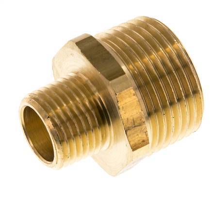 R 1'' x R 1/2'' Brass Double Nipple 16 Bar