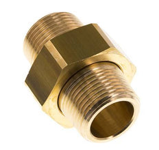 R 1'' Brass Double Nipple 3-pieces with Conically sealing 16 Bar