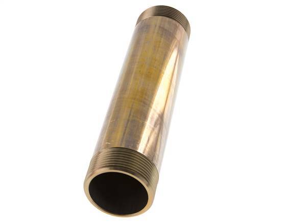 G 1 1/2'' Brass Double Pipe Nipple 16 Bar DIN 2982 - 200mm