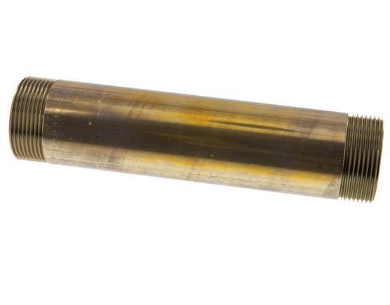 G 1 1/2'' Brass Double Pipe Nipple 16 Bar DIN 2982 - 200mm