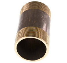 G 2'' Brass Double Pipe Nipple 16 Bar DIN 2982 - 100mm