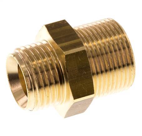 M24x1.5 x G 1/2'' Laiton Double Nipple 16 Bar