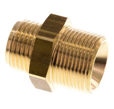M24x1.5 x G 1/2'' Laiton Double Nipple 16 Bar