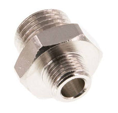 G 1/4'' x G 1/8'' Nickel plated Brass Double Nipple 16 Bar [5 Pieces]