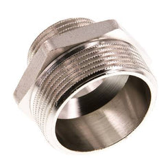 G 1 1/2'' x G 1'' Mamelon double en laiton nickelé 16 Bar