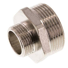 G 1 1/4'' x G 3/4'' Raccord double en laiton nickelé 16 Bar