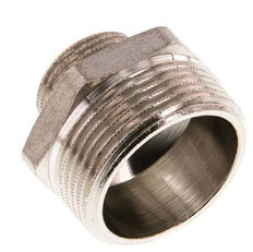 G 1 1/4'' x G 3/4'' Raccord double en laiton nickelé 16 Bar