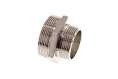 G 2'' x G 1 1/2'' Nickel plated Brass Double Nipple 16 Bar