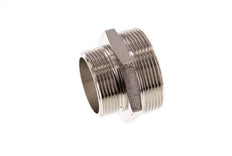 G 2'' x G 1 1/2'' Raccord double en laiton nickelé 16 Bar