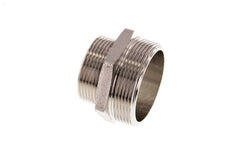 G 2'' x G 1 1/2'' Raccord double en laiton nickelé 16 Bar