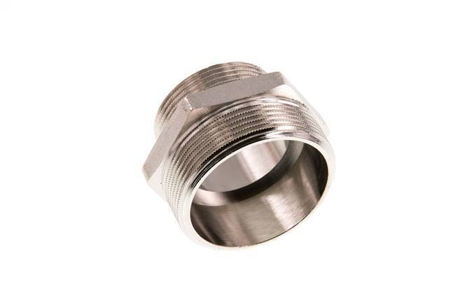G 2'' x G 1 1/2'' Raccord double en laiton nickelé 16 Bar