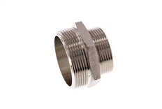 G 2'' x G 1 1/2'' Raccord double en laiton nickelé 16 Bar