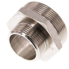 G 2'' x G 1 1/4'' Nickel plated Brass Double Nipple 16 Bar