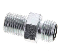 UNF 9/16''-18 x 1/4'' NPT Embout double en acier zingué ORFS 630 Bar - Hydraulique