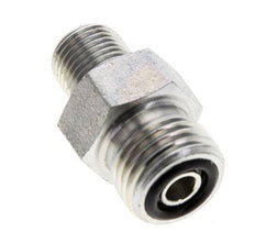 UNF 9/16''-18 x 1/8'' NPT Zinc plated Steel Double Nipple ORFS 630 Bar - Hydraulic
