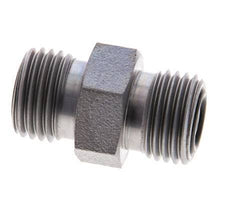 UNF 9/16''-18 Acier zingué Double mamelon ORFS 630 Bar - Hydraulique [2 Pièces]