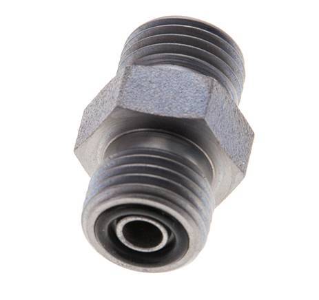 UNF 9/16''-18 Acier zingué Double mamelon ORFS 630 Bar - Hydraulique [2 Pièces]