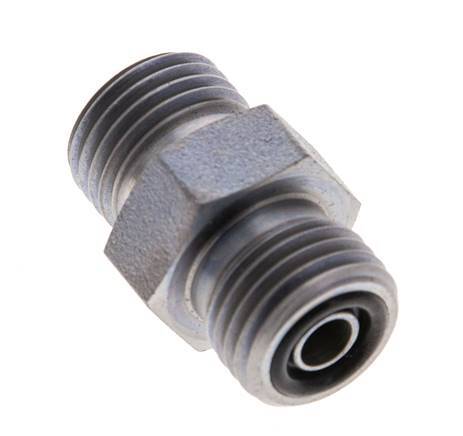 UNF 9/16''-18 Acier zingué Double mamelon ORFS 630 Bar - Hydraulique [2 Pièces]