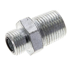 UN 11/16''-16 x 1/2'' NPT Embout double en acier zingué ORFS 630 Bar - Hydraulique