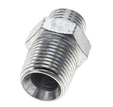 UN 11/16''-16 x 1/2'' NPT Embout double en acier zingué ORFS 630 Bar - Hydraulique