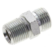 UN 11/16''-16 x 3/8'' NPT Embout double en acier zingué ORFS 630 Bar - Hydraulique