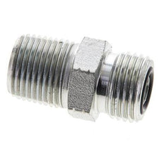 UN 11/16''-16 x 3/8'' NPT Embout double en acier zingué ORFS 630 Bar - Hydraulique