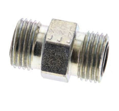 UN 11/16''-16 Embout double en acier zingué ORFS 630 Bar - Hydraulique