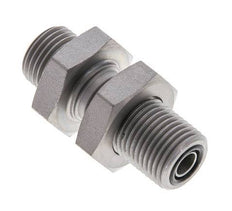 Raccord à cloison en acier zingué UN 11/16''-16 mâle ORFS 630 Bar - Hydraulique