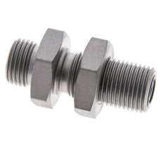 Raccord à cloison en acier zingué UN 11/16''-16 mâle ORFS 630 Bar - Hydraulique