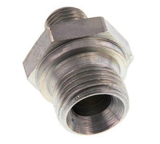 G 1/2'' x G 1/4'' Double mamelon en acier zingué 400 Bar - Hydraulique [2 Pièces].